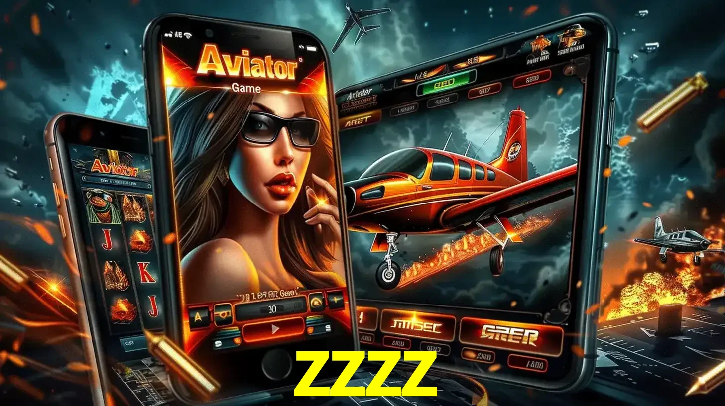 O popular jogo de apostas Aviator exibido em vários celulares e tablets, mostrando a interface emocionante e a ação de voo disponíveis para jogar agora no zzzz.