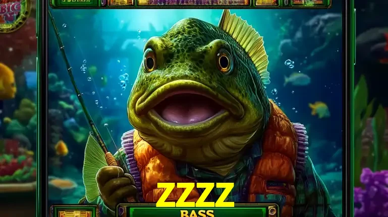 Personagem de peixe pescador do popular jogo de slot com tema de pescaria, uma das emocionantes opções de caça-níqueis para jogar e ganhar no cassino zzzz.